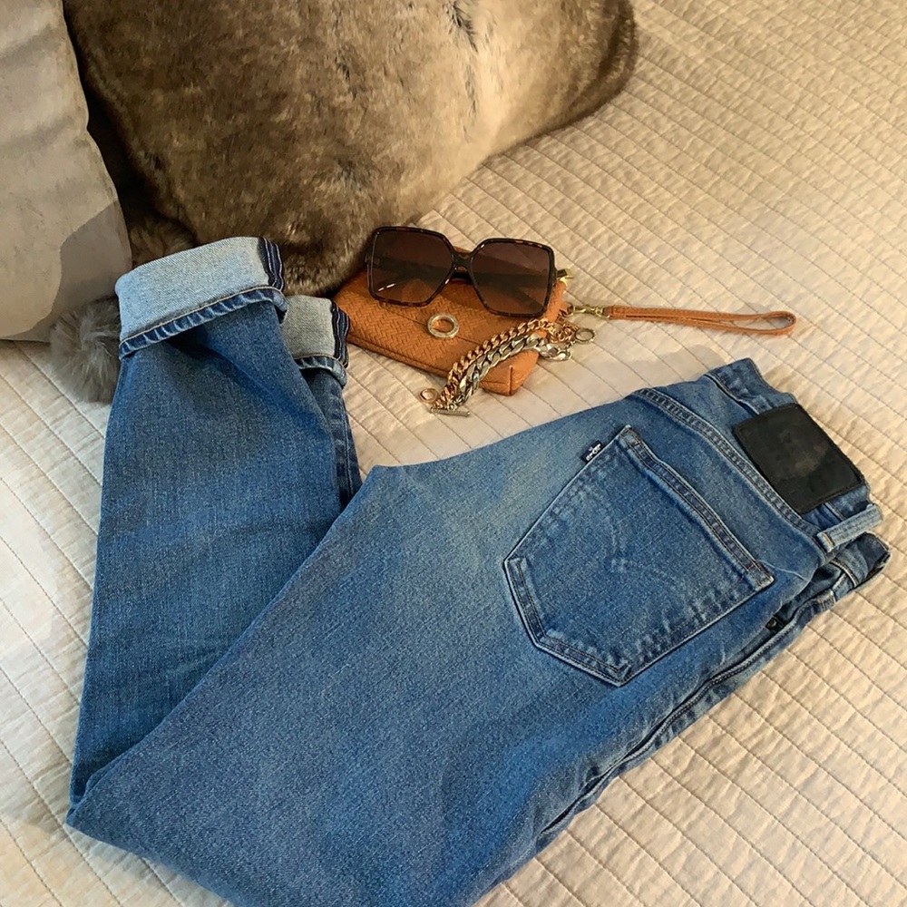 Levi’s 512 slim taper made and crafted med wash high rise unisex jeans 28/32 - Picture 16 of 16